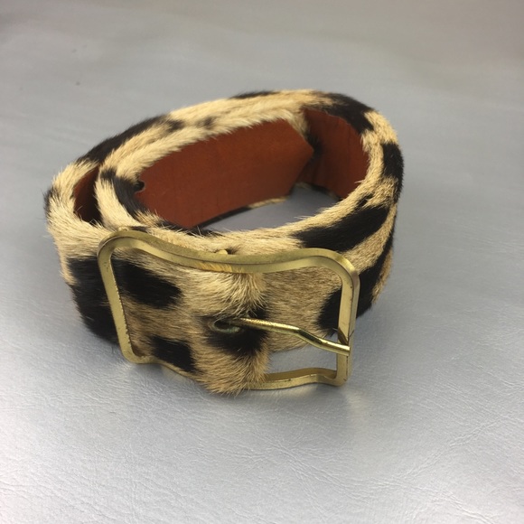 Vintage Accessories - Vintage Dame N.Y.fur belt with gold tone hardware